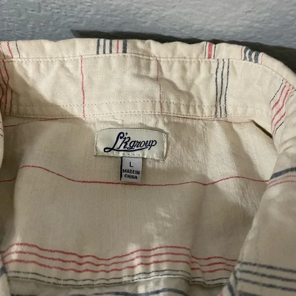 stripped button down shirt - Picture 2 of 2